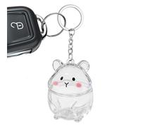 Porte-clés en forme de hamster pour poils d'animaux de compagnie - Pour sac à dos, portefeuille, voyage, maison, fête, voiture, rétroviseur quotidien, vacances