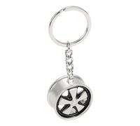 Porte-clés en forme de jante FUCHS CHROME/NOIR