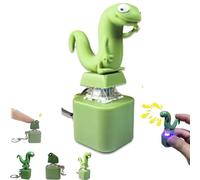 Porte-clés en forme de lézard avec lumières colorées, portable anti-stress pour l'anxiété et le plaisir sensoriel, grenouille qui coince avec des sons (C-1 pièce)