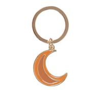 Porte-clés en forme de lune magique d'automne, design céleste, en acier inoxydable durable sans nickel, cadeau idéal pour les rêveurs et les amateurs d'astrologie - Accessoire élégant et fonctionnel