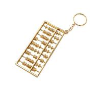 Porte-clés en forme de mini boulier à suspendre en alliage de zinc, doré, S