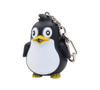 Porte-clés en forme de pingouin - Pendentif de sac à dos pour enfants | Porte-clés pingouin | Porte-clés avec lampe de poche de pingouin | Porte-clés avec son LED
