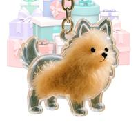 Porte-clés en forme de poils de chien - Souvenir commémoratif pour poils d'animaux - Boîte de rangement pour portefeuille, sac à main pour filles, hommes, femmes, garçons, b, Refer to description
