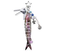 Porte-clés en forme de poisson, détails créatifs pour la pêche et la décoration de clés, objets de collection d'animaux, cadeaux originaux pour adultes, anniversaires, fête des mères, fête des pères