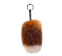 Porte-clés en forme de queue d'animal - Pendentif unique - Élégant - Décoration de sac à main - Pendentif coloré pour sacs à main et sacs à dos, Couleur caramel., taille unique