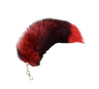 Porte-clés en forme de queue de renard dégradé à suspendre pour sac à main ou sac à main - Accessoire tendance - Porte-clés unique