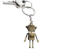 Porte-clés en forme de robot - Décoration créative - Porte-clés amusant pour clés de voiture, sac à main, sac à dos