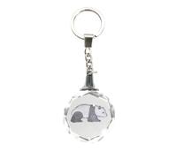 Porte-clés en forme de silhouette en cristal Deluxebase en verre de cristal animal. Cadeaux uniques en cristal pour femmes., Forme panda, S