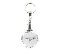 Porte-clés en forme de silhouette en cristal Deluxebase en verre de cristal animal en dôme. Cadeaux uniques en cristal pour femmes., T-rex, S