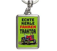 Porte-clés en forme de tracteur vert pour vrais gars qui aiment leur travail et la vie du village comme aucun autre enfant du village