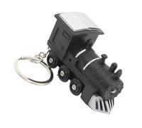 Porte-clés en forme de train à suspendre avec lumière LED pour décoration de voiture