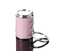 Porte-clés en forme de tube en métal, porte-clés portable tendance avec seau à pièces, rangement de pièces de monnaie fantaisie et mini tirelire pour un usage quotidien, A4, 1.0*1.0*1.0
