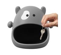 Porte-clés en forme de vache en silicone | Plat à bonbons en forme d'animal mignon, léger et créatif pour tenir des clés, table d'entrée avec grand récipient de rangement pour clés, téléphone portable