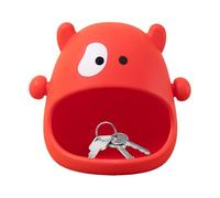 Porte-clés en forme de vache en silicone | Plat à bonbons en forme d'animal mignon, léger et créatif pour tenir des clés, table d'entrée avec grand récipient de rangement pour clés, téléphone portable