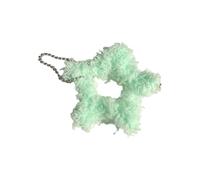 Porte-clés en forme d'étoile torsadée - Texture en peluche - Couleur rêveuse - Unisexe - Accessoire décoratif fonctionnel - En peluche douce