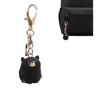 Porte-clés en forme d'ours en bois - Figurine d'animal fabriquée à la main, pendentif léger et sculpté | Adorable accessoire en forme d'ours pour , femmes, sac à dos, portefeuille,