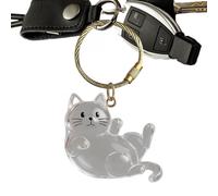 Porte-clés en fourrure de chien - Pendentif en acrylique transparent, pendentif commémoratif sentimental, design porte-clés durable, portable léger, idéal pour homme et femme, sac à dos, sac