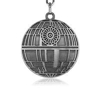 Porte-clés en métal avec anneau pour fans de la saga Star Wars, Étoile de la mort., M