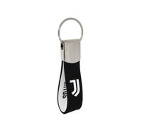 Porte-clés en métal et caoutchouc avec inscription Juventus, produit officiel de football