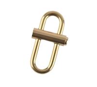 Porte-clés en métal - Longueur de la boucle raccourcie - Boucles réglables en laiton - Chaîne à ouverture rapide - Longueur de la chaîne en métal - Clip raccourci