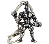 Porte-clés en Métal pour Hommes Forts, Haltère, Fitness, Musculation, pour Clés De Voiture