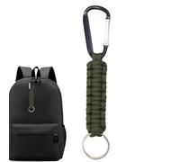 Porte-clés en paracorde avec mousqueton, cordon élastique pour l'extérieur, robuste pour tenir clés, lampes de poche, cutter