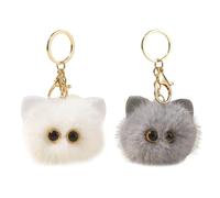 Porte-Clés en Peluche 2 Pièces, Porte-Clés Mignons, Breloques De Sac pour Femmes, Porte-Clés Cadeaux, Porte-Clés De Dessin Animé