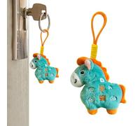 Porte-clés En Peluche Année Du Cheval, Intégration De Symboles Culturels, 12x12x4 Cm, Porte-clés, Décoration De Sac À Dos, Doux Et Confortable, Pour Noël, Nouvel An, Fête Du Printemps, Anniversaire