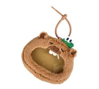 Porte-clés en peluche avec intérieur spacieux, étui de rangement pratique pour carte Cpin pour essentiels quotidiens Capybara Portefeuille Petit sac, b, Beauté de masse
