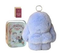 Porte-clés En Peluche B-Unny, Un Compagnon Idéal Au Quotidien, 15 Cm, Pendentif En Peluche Douce, Adorable Porte-clés Lapin, Avec Carte Et Coffret. Un Cadeau Attentionné Pour Filles, Femmes Et