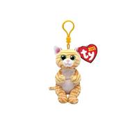 Ty Porte-clés en peluche Beanie Bellies Mango le Chaton - Yeux verts, paillettes, 12 cm