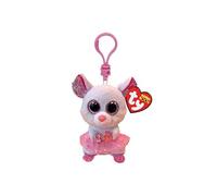 Ty Porte-clés peluche Beanie Boos Nina la Souris – Clip – Rose – 9 cm