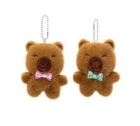 Porte-clés en peluche Bowknot - Dauphin - 9 cm (Modèle aléatoire)