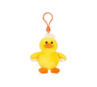 Porte-clés en peluche canard easter 8 cm blanc TU