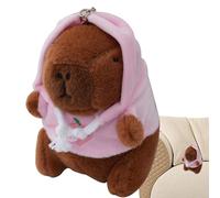 Porte-clés en peluche Capybara,Porte-clés Capybara en peluche, Porte-clés pour animaux en peluche, Jouet animal, poupées en peluche, accessoire de sac à dos, pendentif Capybara pour filles et femmes