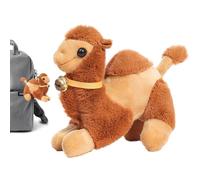 Porte-clés en peluche chameau,Porte-clés mignon de jouet de de chameau | Animal Kingdom Collection Petits Ornements Suspendus de Chameau en Peluche pour Sac à Dos Keys