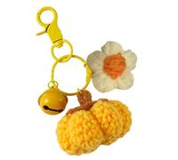 Porte-clés En Peluche - Courge En Laine 11 Cm | Accessoire Métallique Fait Main | Décoration Pour Sac À Dos, Sac, Clés De Voiture Et Idée Cadeau Pour Cartables, Sacs À Main, Anniversaires