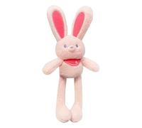 Porte-clés en peluche de lapin Pull-up - Jouet à tirer sur les oreilles - Jouet en peluche lapin de Pâques de 11 pouces - Design extensible interactif, oreilles et jambes commutables, ultra doux pour