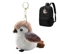 Porte-clés en peluche de passerelle - Adorable pendentif pour sac à oiseaux, morsure en peluche Keyring | faisceaux en peluche décoratifs, accessoire portable pour sacs à dos, sacs d'école, sacs et de