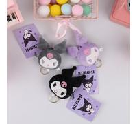 Porte-Clés En Peluche Dessin Animé Sanrio Kuromi Pour Filles, 6cm, Pendentif En Peluche Doux, Jouets Pour Enfants, Cadeau De Vacances