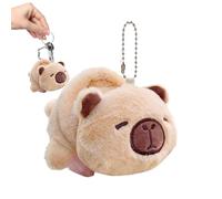 Porte-clés en peluche en forme de Capibara - figurine ornement décoratif réversible et - animal en peluche Capibara - pour Pâques, pour les, pour l'école, pour les sains, pour l'anniversaire