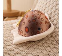 Porte-Clés En Peluche En Forme De Raie Pastenague De Dessin Animé, Mignon Et Coloré, Mini Poupée Poisson Océanique, Pendentif Pour Sac Marron-12 Cm¿0,05 Kg¿