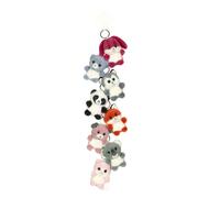 Porte-clés en peluche - GIPSY TOYS - CUTYDOOS - 8 cm - Format mini 2x12 prêt à vendre - Clip pratique