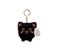 Gipsy TOYS - Moko Maru Kitty - Porte-clés Peluche Chat Noir 9 cm - Kawaii - Ultra Doux - Peluche Enfant - Accessoire Mode et Bijou de Sac - Cadeau Fille et Garçon dès 10 mois - Style Japonais - 72001