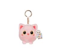 Gipsy Toys - Moko Maru Kitty - Porte-clés Peluche Chat Rose 9 cm - Kawaii - Ultra Doux - Peluche Enfant - Accessoire Mode et Bijou de Sac - Cadeau Fille et Garçon dès 10 Mois - Style Japonais - 72004