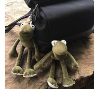 Porte-Clés En Peluche Grenouille Super Douce, Pendentif En Métal, Décor De Sac, Mignon Et Créatif, 8 Pouces, Environ 20cm, Cadeaux De Vacances Pour Enfants