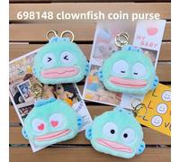 Porte-Clés En Peluche Han Tong Poisson Monstre Avec Sac De Rangement Miniature Pour Livre Et Sac À Dos Jouet De Poupée De Clown En Peluche De 10*11cm