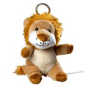 Porte-clés en peluche lion, marron, 8