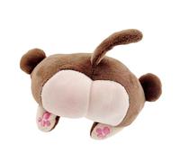 Porte-clés en peluche mignon avec pendentif en forme de fesse - 9x10cm Jouet en forme de singe doux