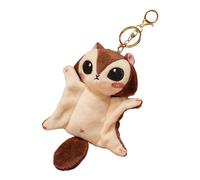 Porte-clés en peluche mignon - Porte-clés écureuil volant en velours de coton PP 10 cm | Porte-clé pendentif Animal de dessin animé, en peluche d'écureuil volant pour, pour sacs à